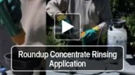 Roundup Concentrate Rinsing Application